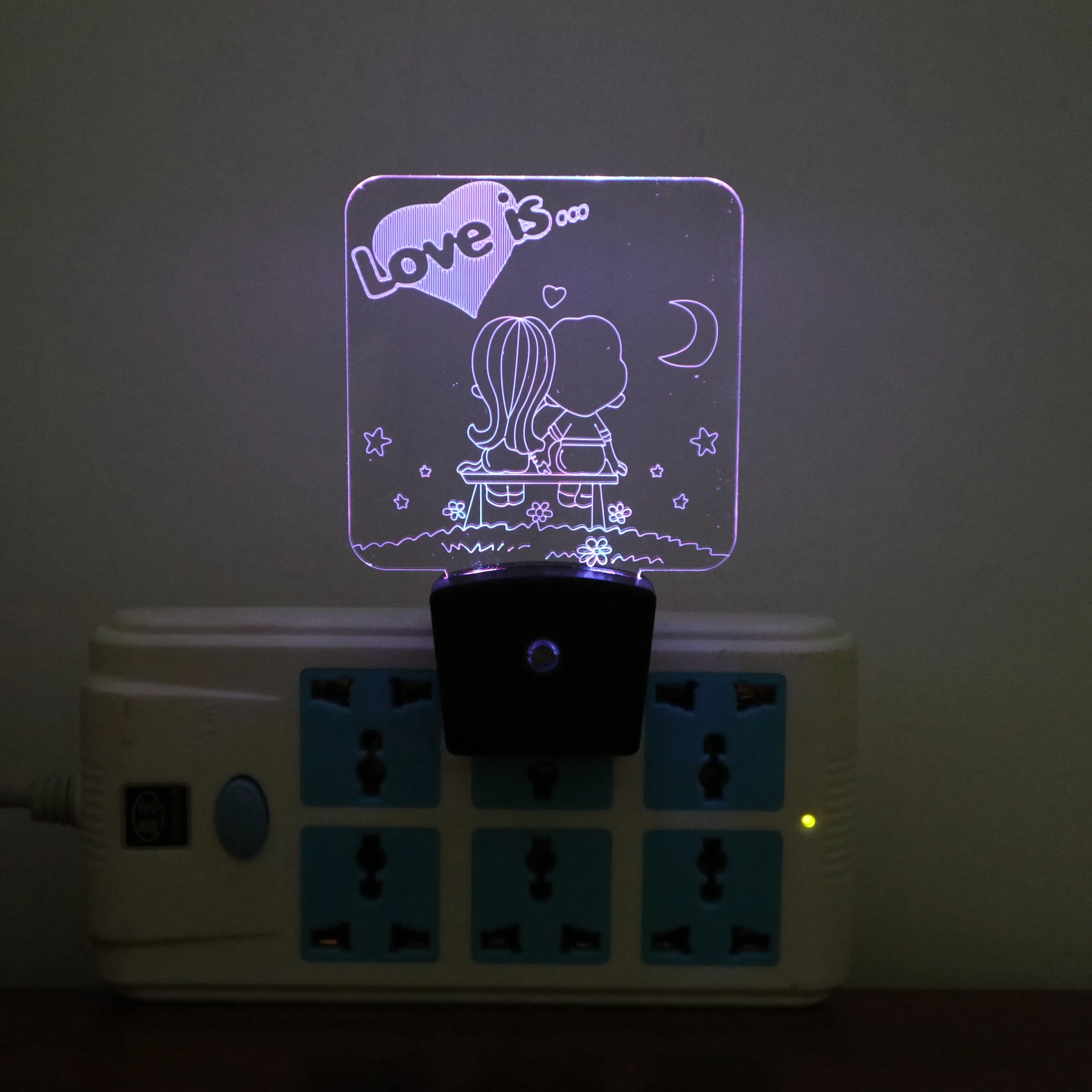 Strange New Led Creative Gift 3d Night Light Electronic Product Table Lamp Acrylic Usb 3D plug lamp