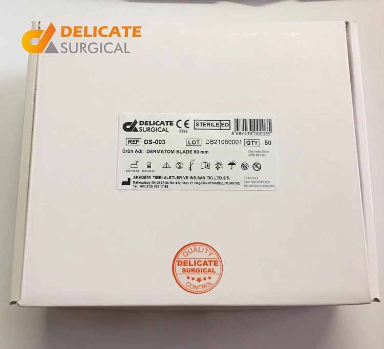 High Quality Low Priced 111mm Padget Dermatome Blade Stainless Steel for Sterile Dermatome Manual Power Source High Sales