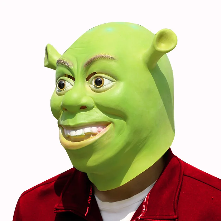 New Halloween Latex Shrek Mask Masquerade Film and Television Theme Funny Mask Manufacturer Wholesale Headgear