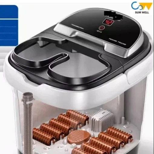 Footbath Electric Massage Heated Footbath Home Fully Automatic Constant Temperature Footbath Bucket High Deep Bucket Upgraded Ve