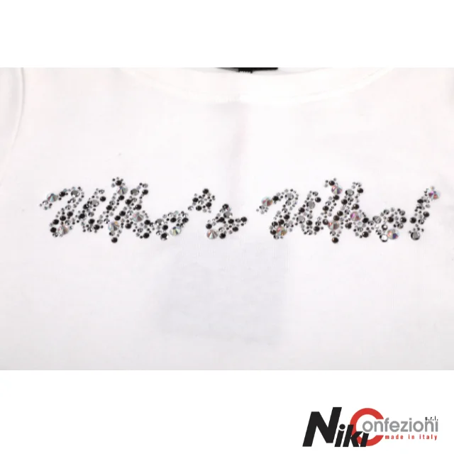 Premium Quality Italian Design Tshirt Woman 100% Cotton Fully Customizable Woman Clothing Custom Logo