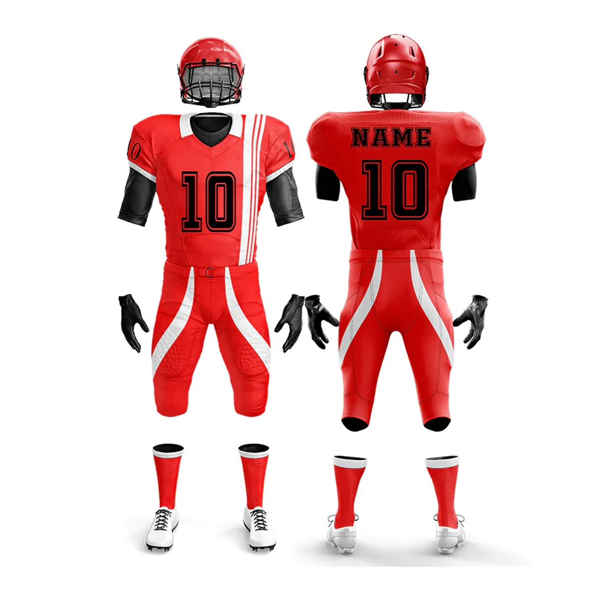 New Best American Football Uniform Set Fully Customized American Football Jersey Rugby Hot Men American Football Uniforms