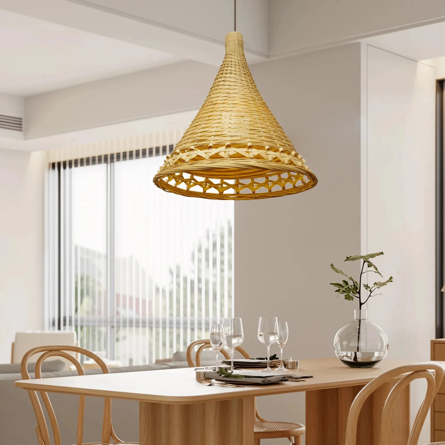 Новейший продукт бамбуковый тканый абажур дизайнерские лампы оттенки освещение дешевые товары для продажи