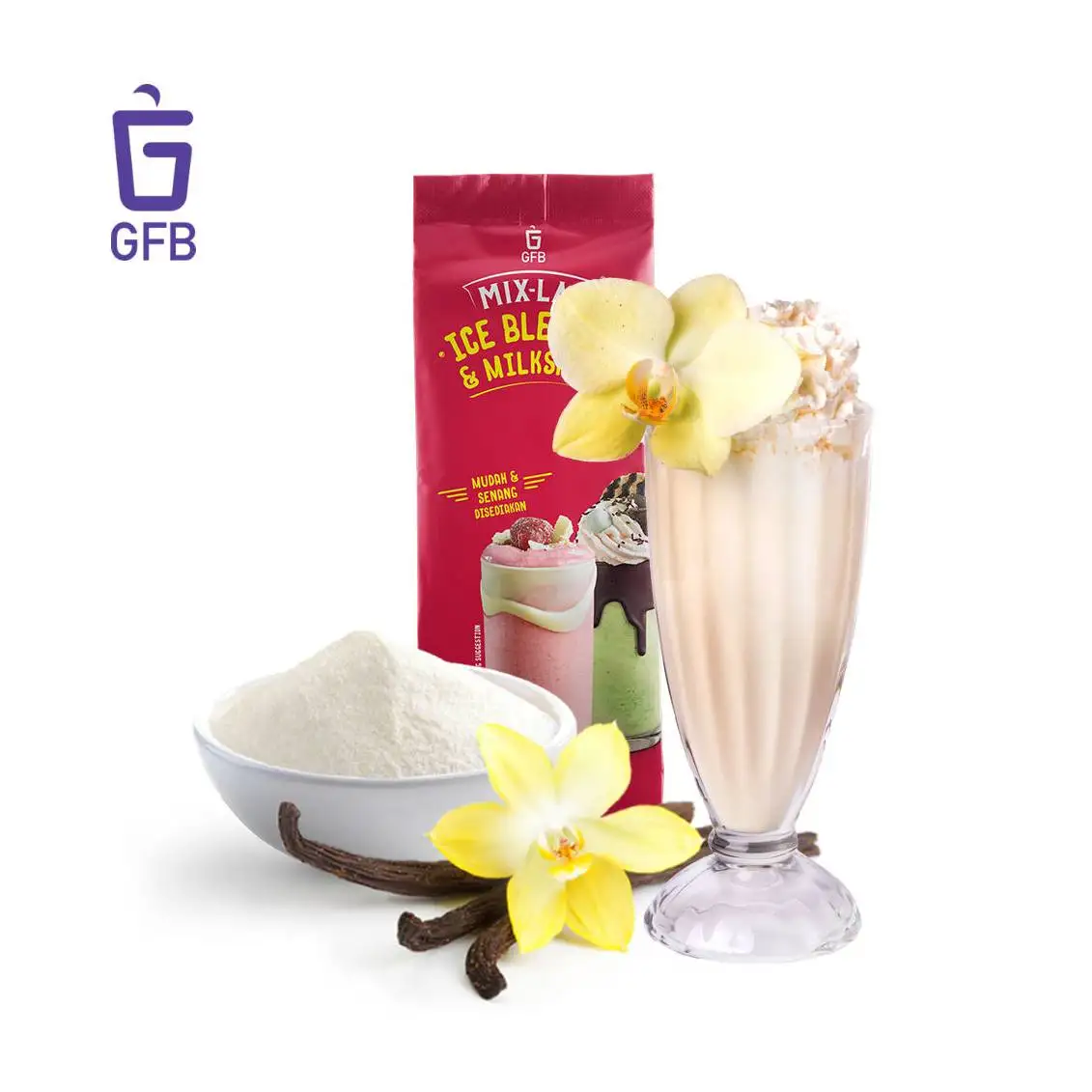 Новейшее поступление высококачественный ароматический крем 1 кг Халяль белый вэйпбт мгновенный премикс порошок базовый ванильный аромат для Horeca