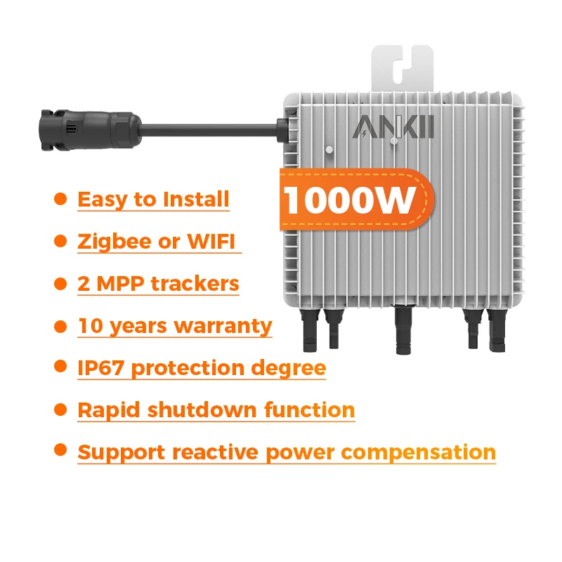 Deye sun 1600 800 600 micro solar inverter 800w SUN-M60G4-EU-Q0 mppt wifi grid tie microinverter for home use system