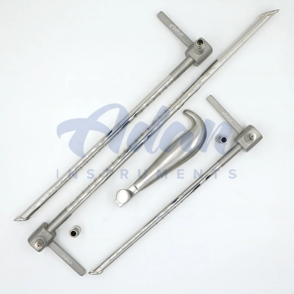 2023 Customized Fiber Optic Stainless Steel Esophagoscopes Instruments Kit with Handle - Special ENT Instruments Kit