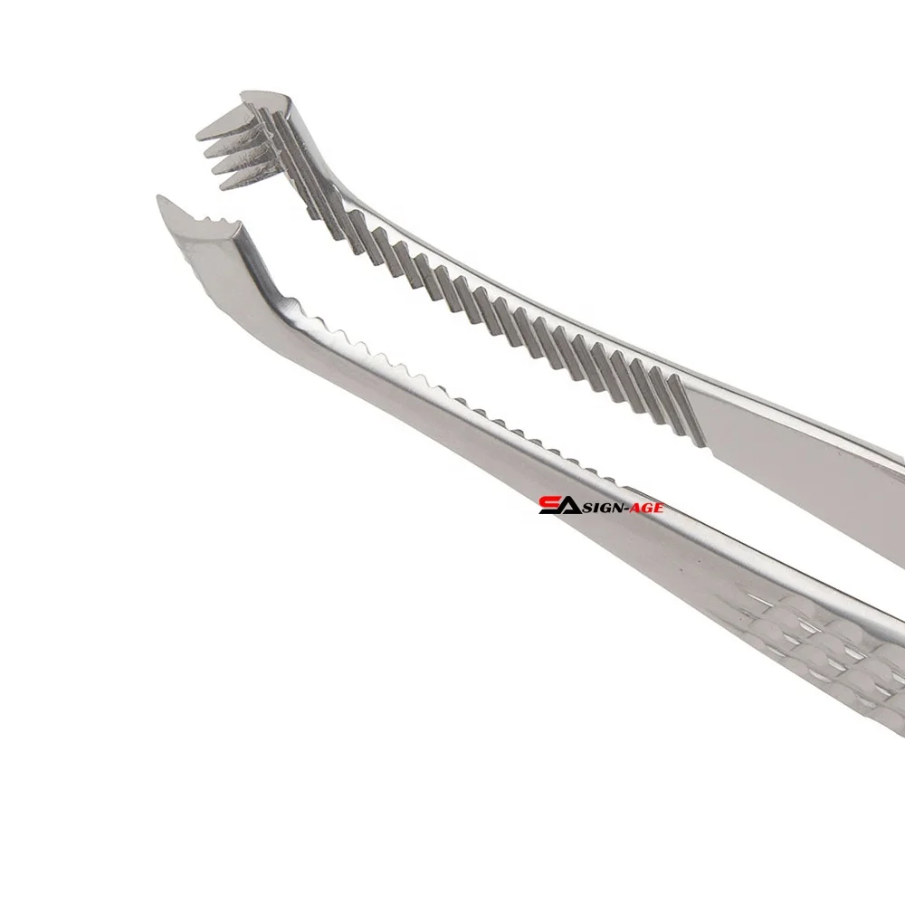 CE Approved Professional Stainless Steel Childe Clip Applying Forceps For Medical Purposes With Customized Logo