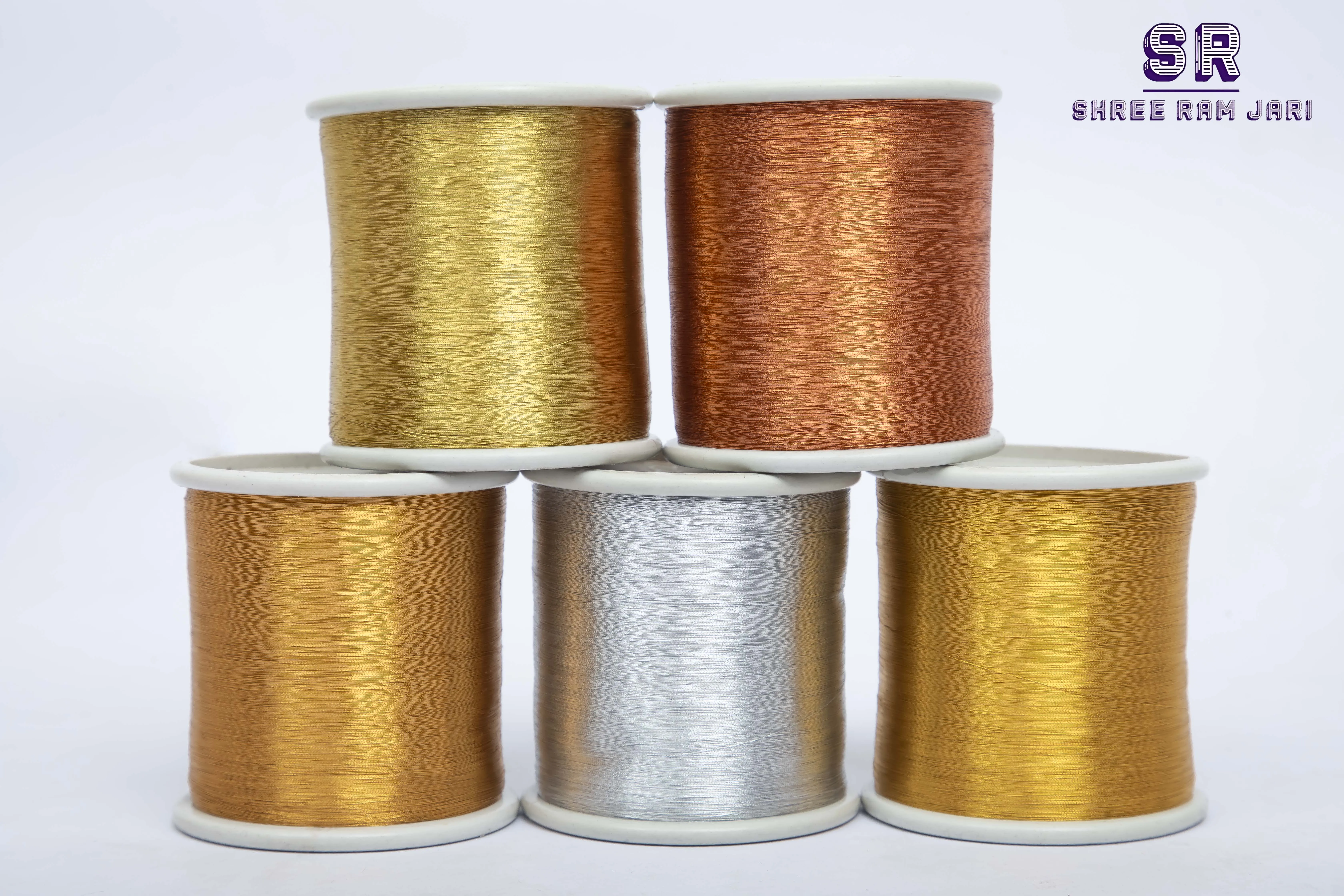 Direct from Indian Factory Super Quality Polyester Weaving Metallic Yarn High Strength for Knitting Sewing Embroidery