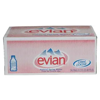100% Лучшая натуральная минеральная вода в бутылках Evian наличии по заводским ценам