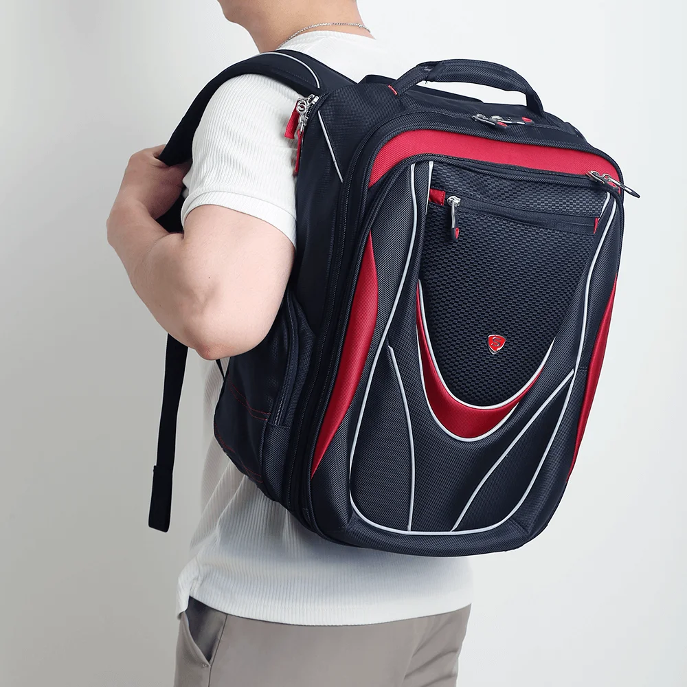 Top Selling Unisex Leather PC Laptop Backpack Waterproof Shockproof with USB Charging Feature OEM/ODM Zipper Closure Vietnam