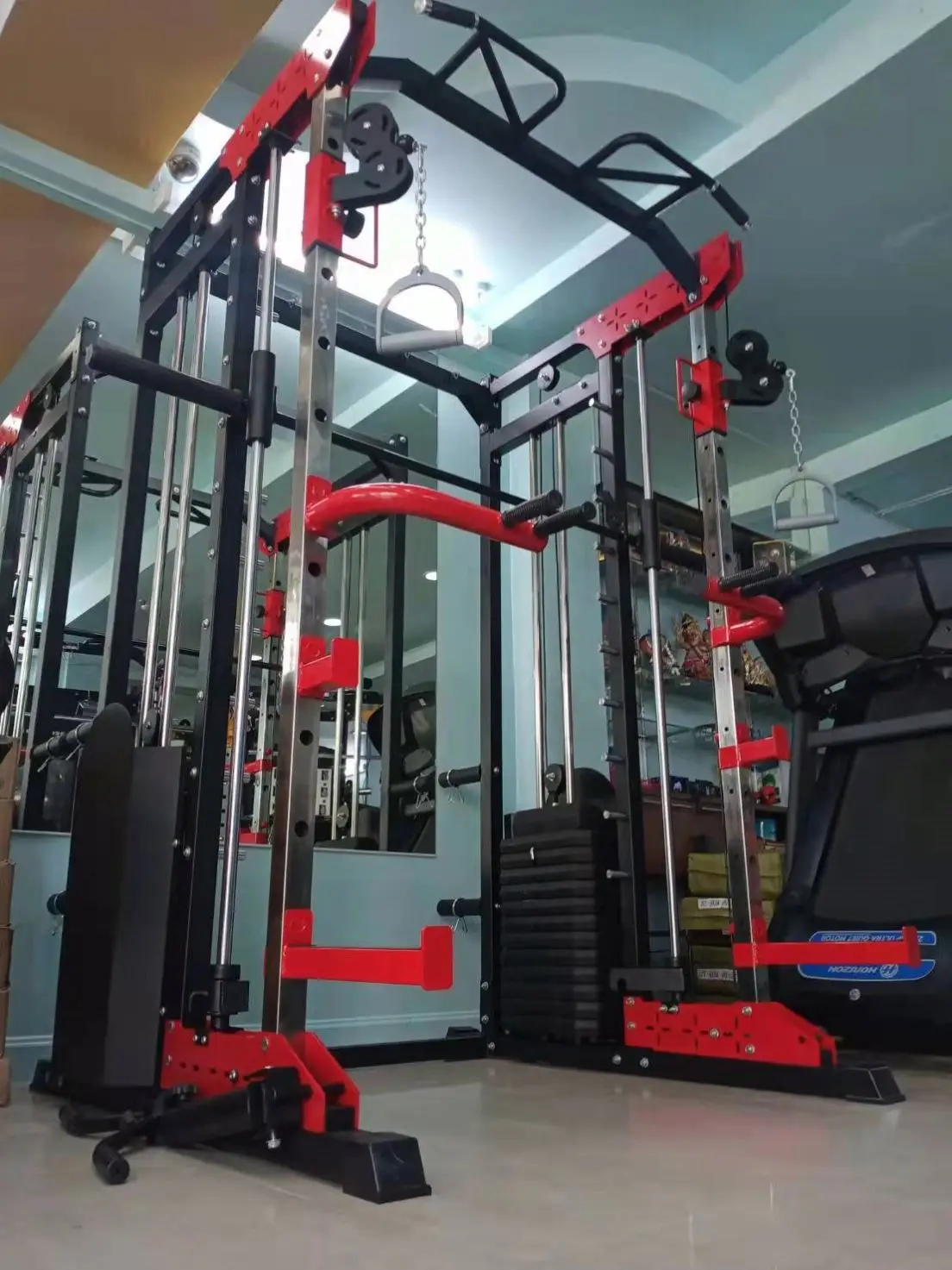 Factory Price Hot Sale Gym and home Use Fitness Equipment Smith Machine Squat rack For Fitness