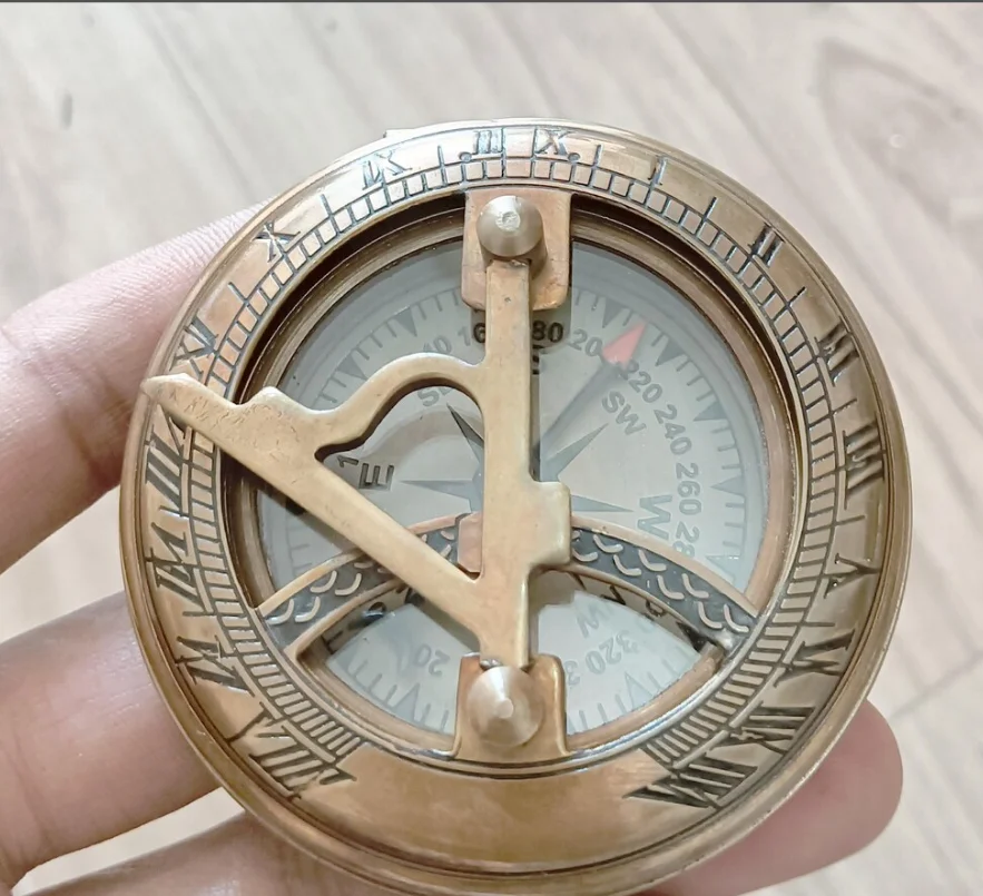 Compass,Sundial Compass, Anniversary Gift, Husband gifts, Couples Gift, Christmas Gifts