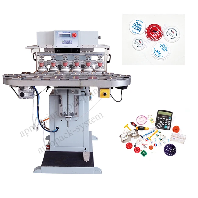 Multicolor tampon machine caps toys pens pad printing machinery for sale