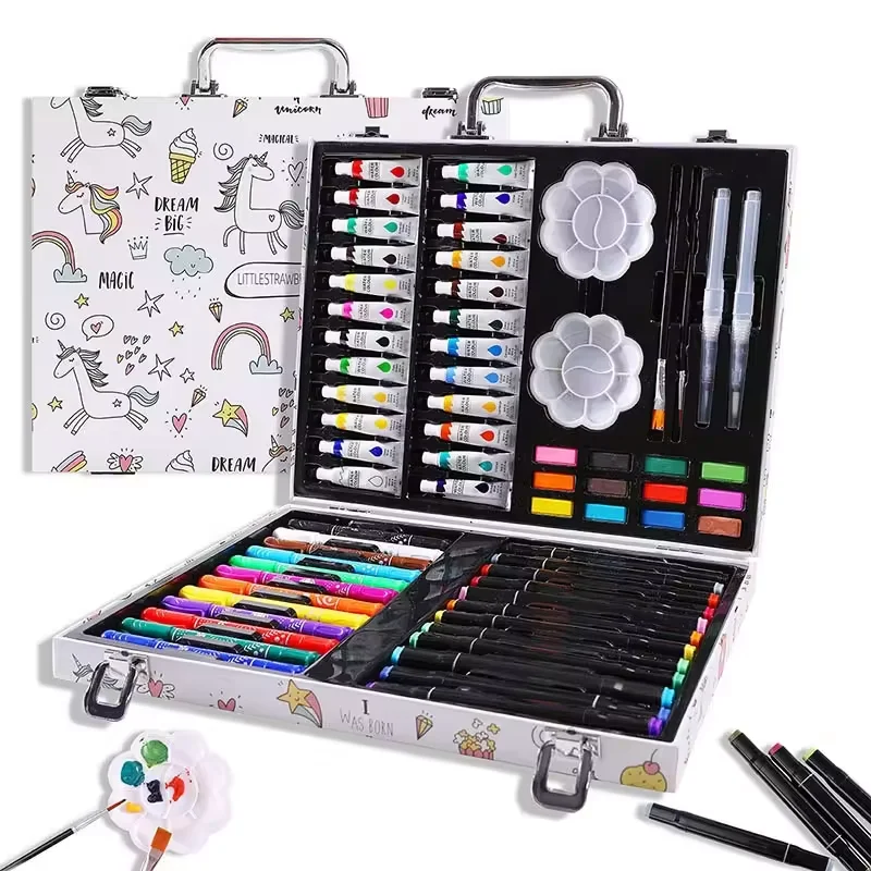 2024 New Arrival 53/66 Pieces Paper Art Drawing Tools Sets Colored Pencils For Drawing Kit Art Sets