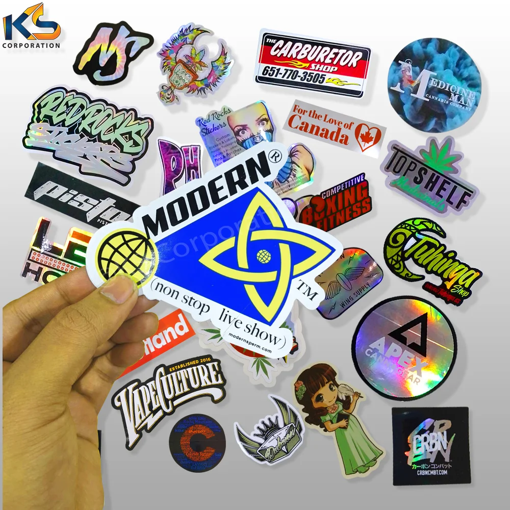 Custom Printing, Adhesive Waterproof Uv coated PVC Bumper vinyl Stickers Car door bumper rearview mirror bumper sticker