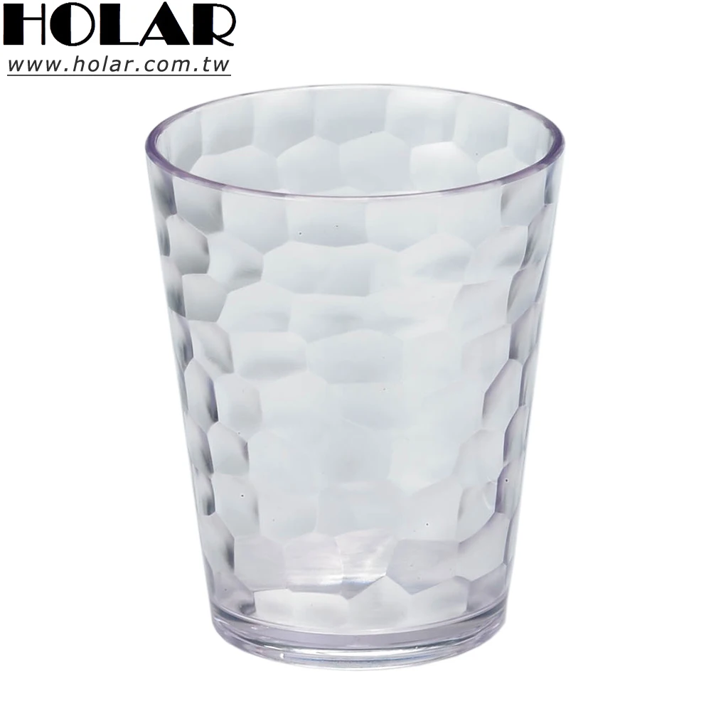 [Holar] Taiwan Made 500 cc Unique Diamond Pattern Sturdy Tumbler Cups with Acrylic Plastic