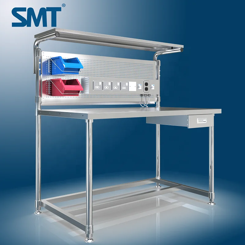 High Quality Anti-Static ESD workbench worktable electronic computer mobile phone workshop for manufacturer factory