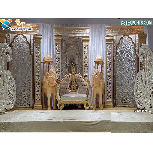 Mughal Свадебная тема декор для помолвки сценический набор Изысканный мусульманский Свадебный прием Nikah событие