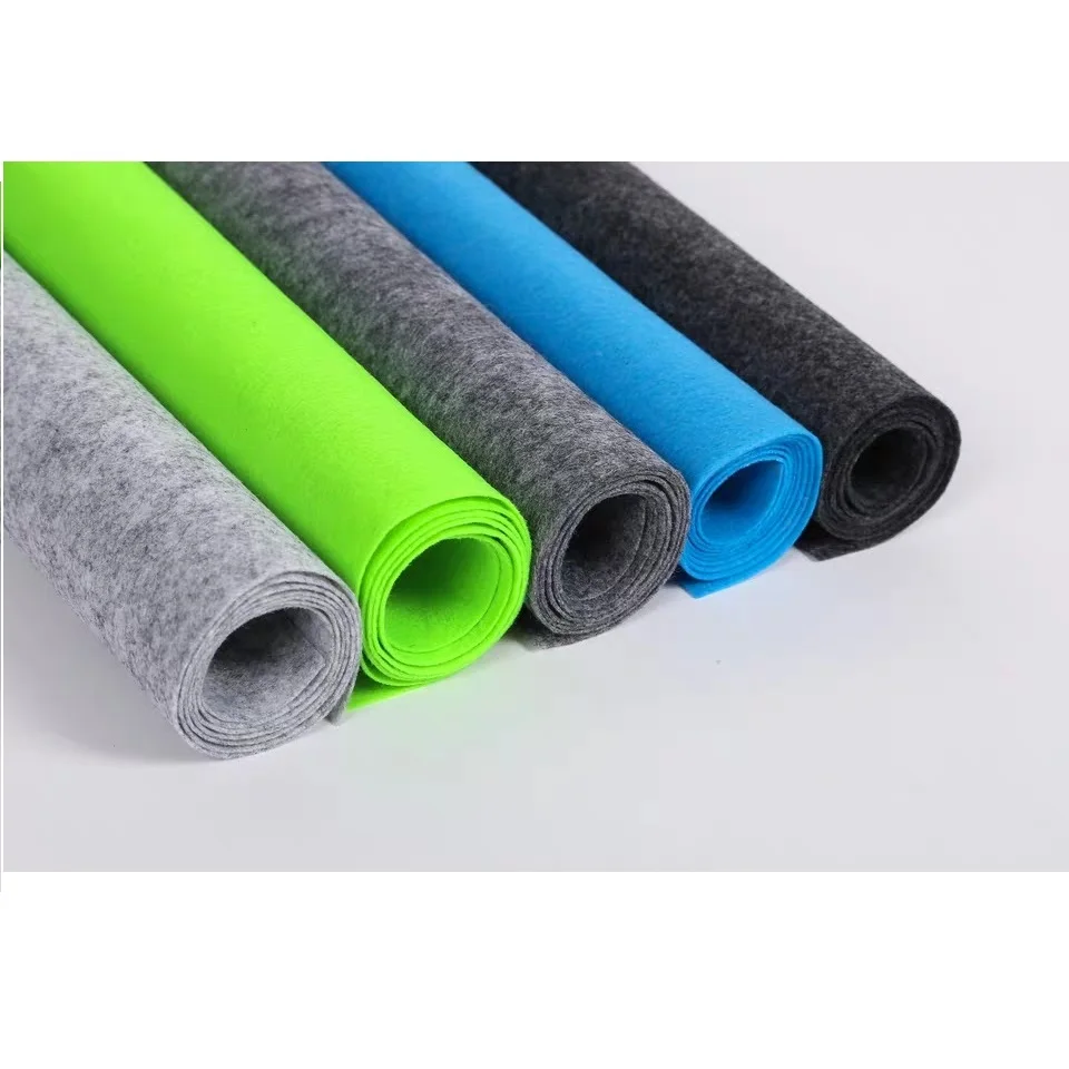 100% Polyester Waterproof Sustainable Breathable Premium Garment/Tennis Materials Needle Punched Plain Texture Felt from Vietnam