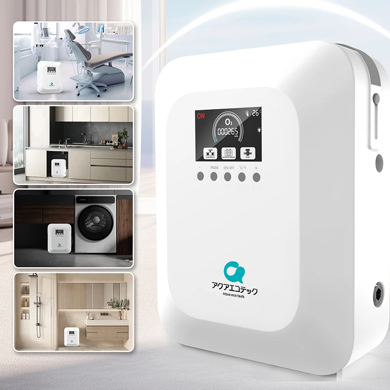 Electrolytic Ozone Generator Micro Nano Bubble Ozone Water Machine O3  Ozone Therapy Manufacturer Eco Friendly Disinfection Wash