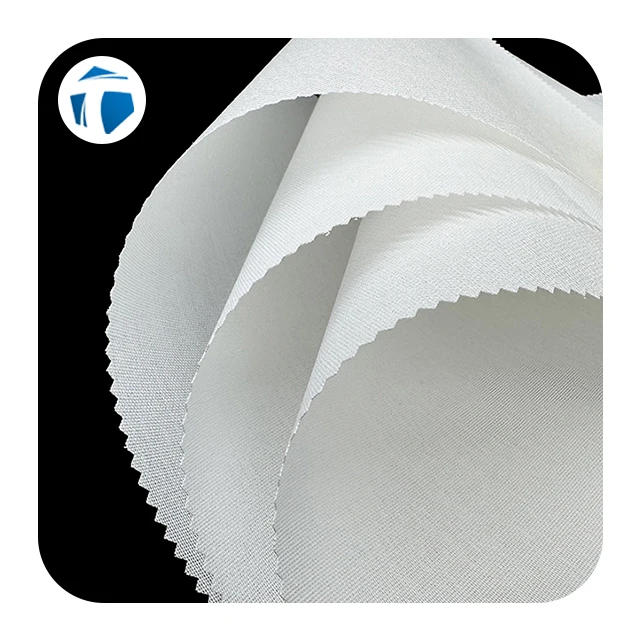 Custom Polyester Woven Bonded Baseball Cap Inner Support Shirt Collar Interlining Fabric