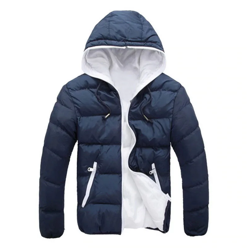 Men Water Resistant Quilted Puffer Jacket Winter Warm Pack able Puffy Down Jacket