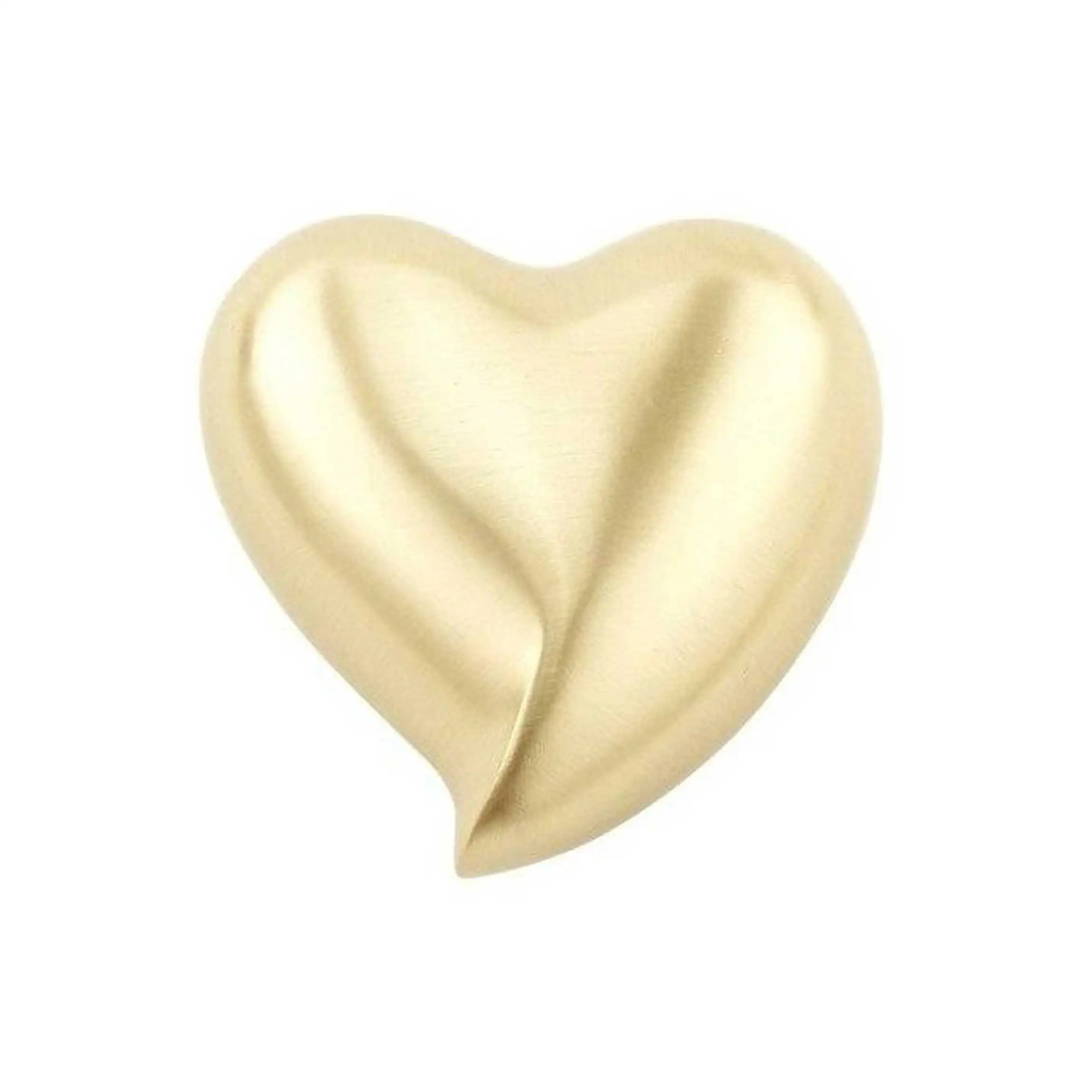 Black Heart Shape Keepsake Solid Funeral Memorial Ashes Urn For Burial Services