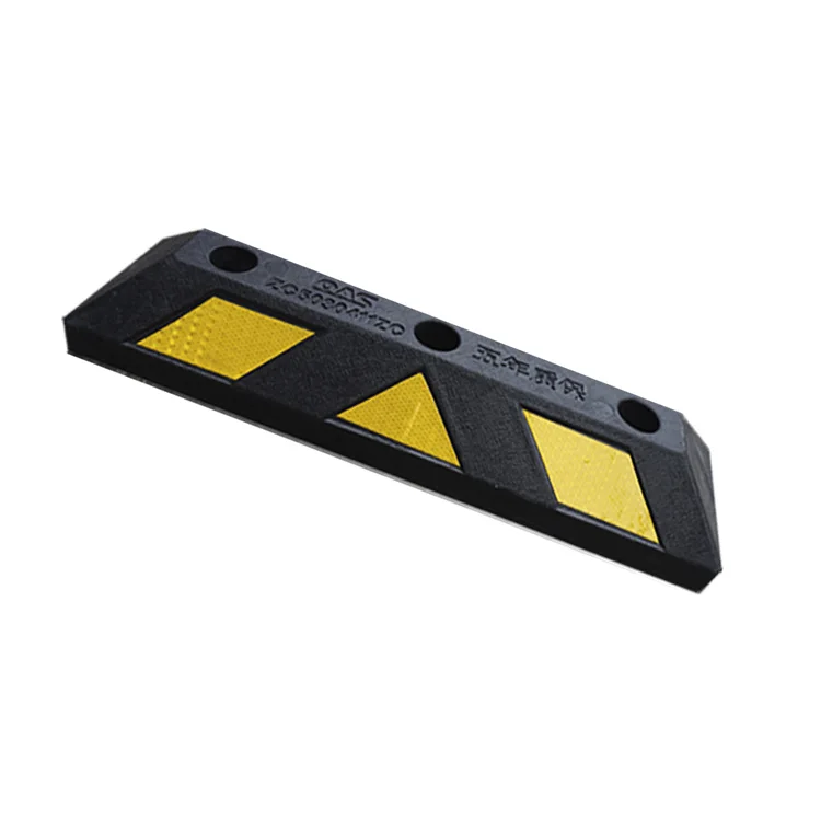 Car Stopper Custom Road Speed Limiter Safety Rubber Parking Lot Bumpers Wheel Stopper