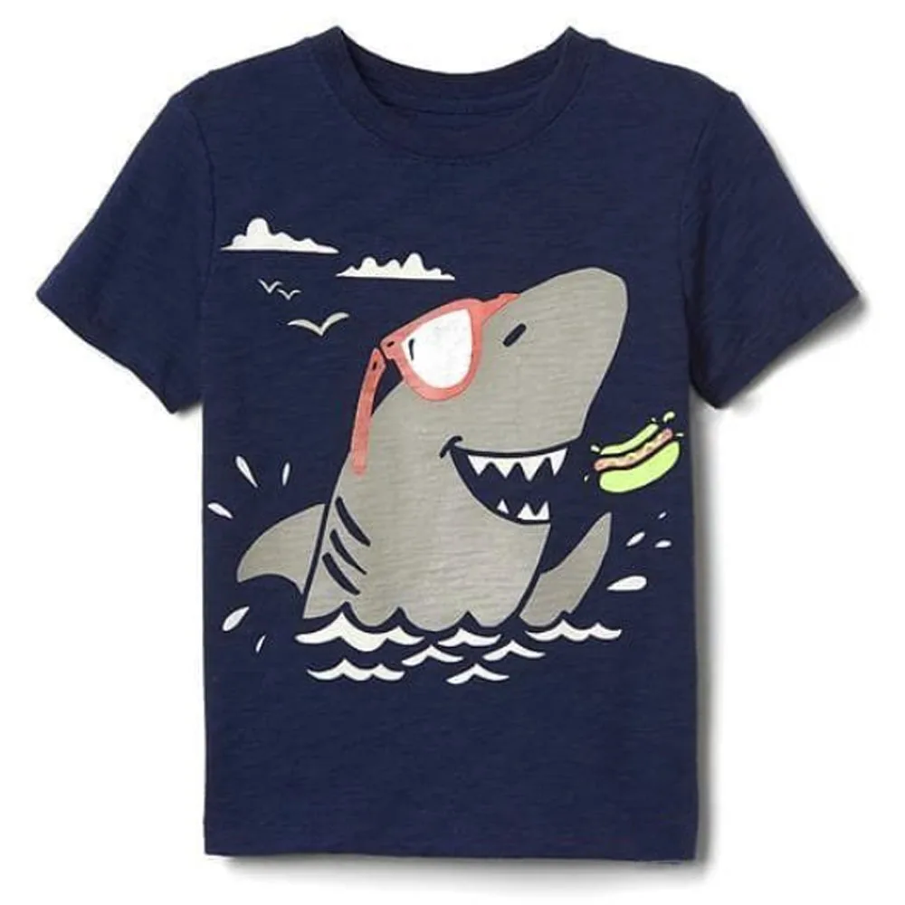 New Design Boys Boutique Clothing Unisex Kids Cotton Summer Tshirts for Age 2-14 for Spring Featuring Unique Prints and Logos