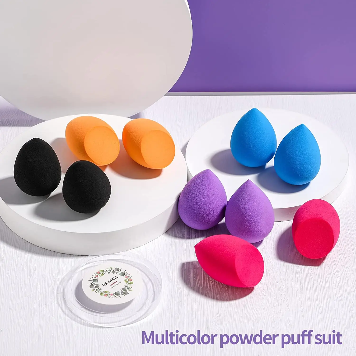 New Arrivals Cosmetic Powder Puff In Private Label Egg Shaped Best Sellers Teardrop Makeup Sponge