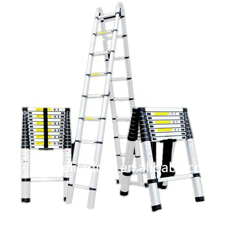 EN131-6 SOFT CLOSING Folding Telescopic Aluminum Step Ladder