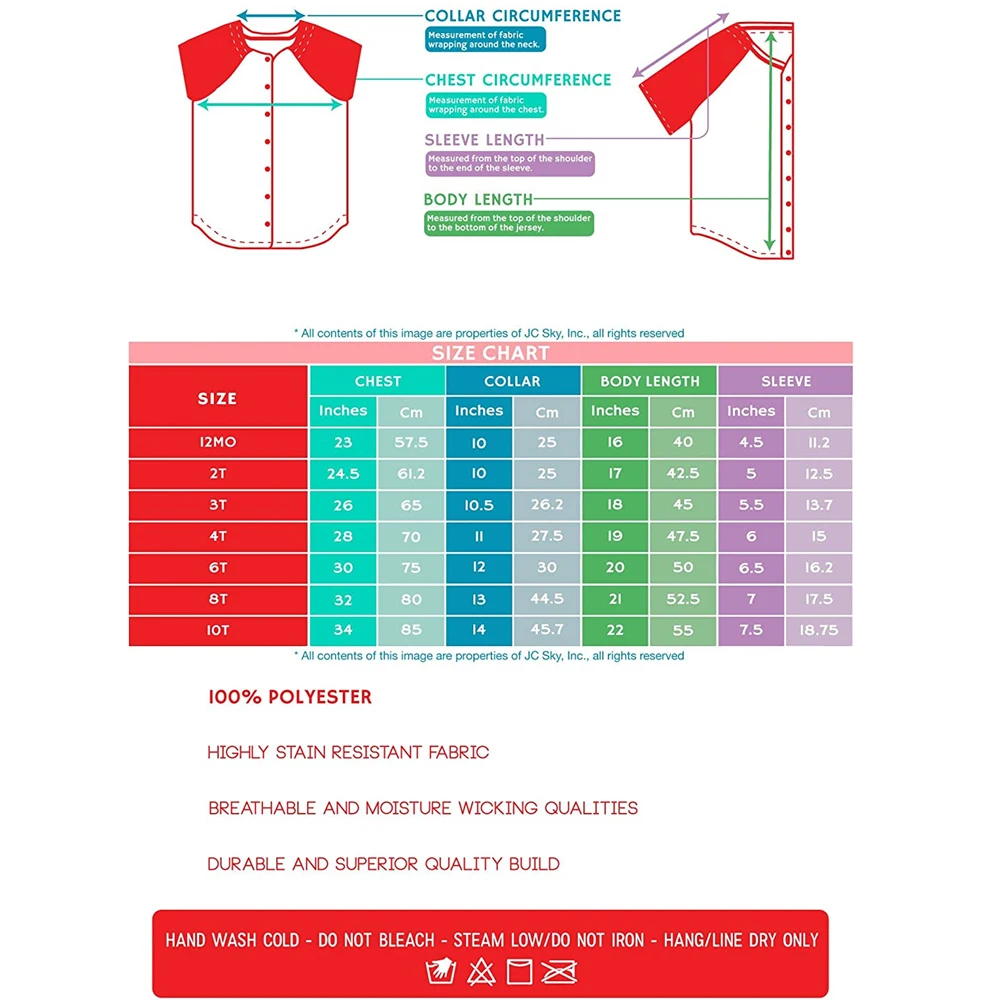 Hat and Beyond Kids Baseball Jersey T Shirts Team Uniform PE School League 100% Polyester Lightweight  Standard US Sizing