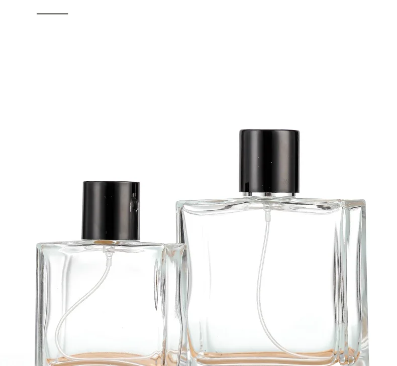 High-Quality Customizable Clear Perfume Glass Bottles: Available in 30ml, 50ml, and 100ml Sizes, Perfect for Tester Bottles