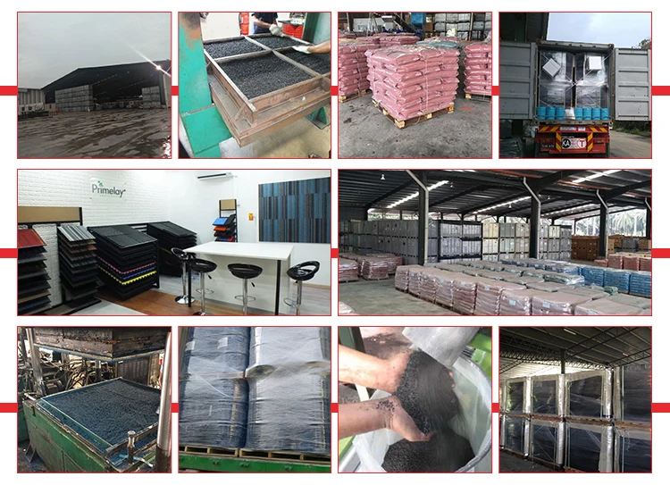 Malaysia Origin Supplier of Easy Interlocking Design Slip-Resistant Dogbone Rubber Paver for Pool Decks and Patios