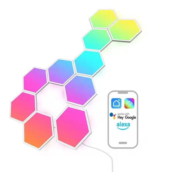 RGB сенсорный ночник Магнитный квантовый сотовый настенный светильник Модуль шестиугольный светодиодный свет