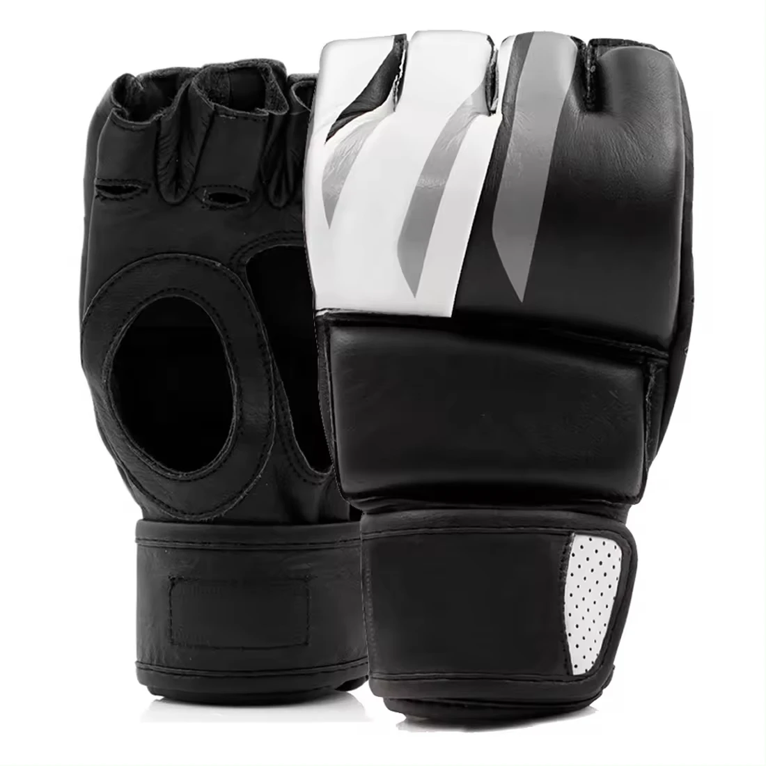 Professional Boxing Equipment MMA Hybrid Leather PU Leather MMA Punching Gloves Fighting Gloves Mma  Gloves