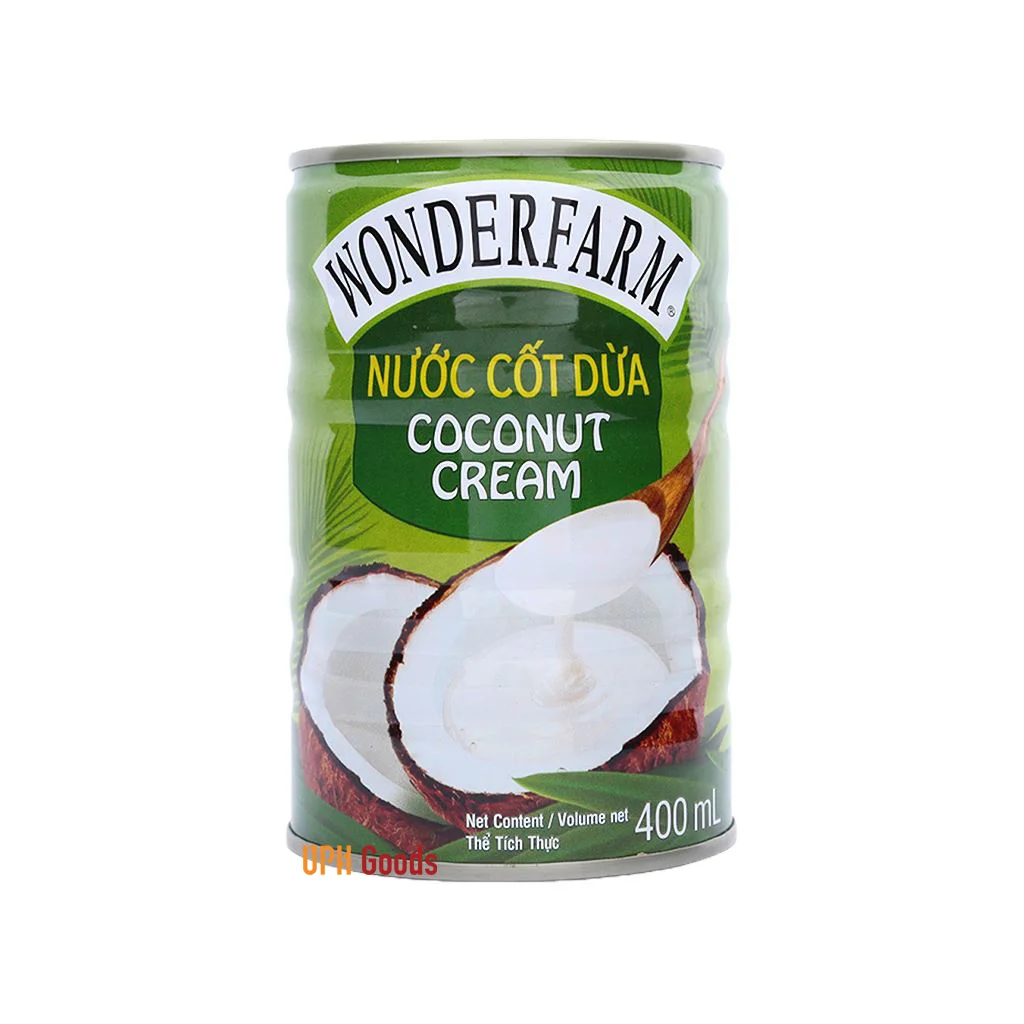 Best seller /Vietnamese special seasoning Wonderfarm coconut milk cream 400ml / high quality for export