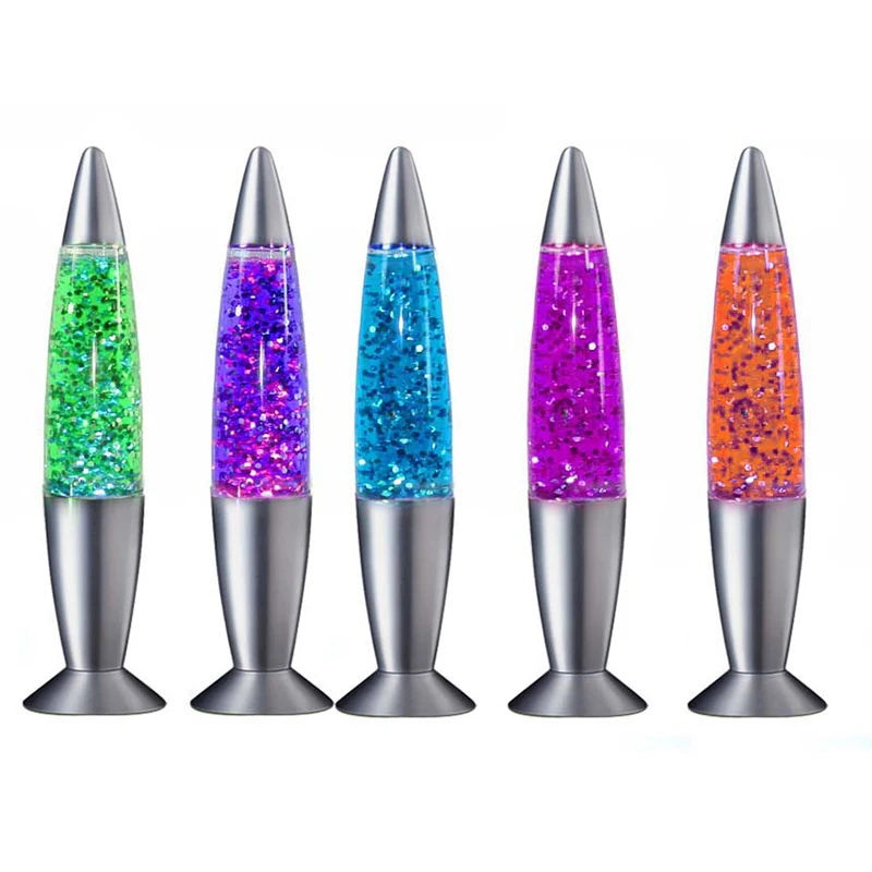 Manufacturer Wholesale Rocket Shaped LED Lava Lamp Decorative Night Light Small Night Lava Lamp