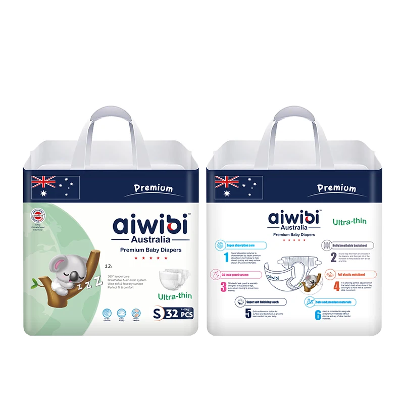 Australian Aiwibi Baby Diapers Manufacturer In Turkey Baby Diapers/Nappies Wholesale Weight Material Lbs Baby Diaper