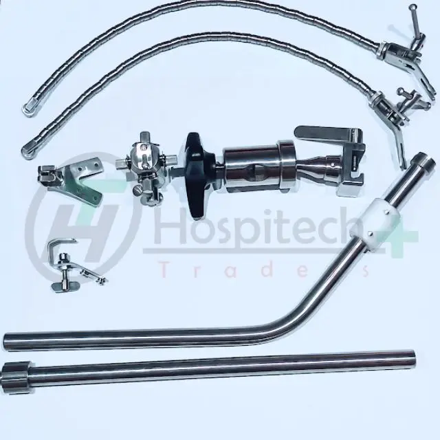 Leyla Brain Retractor With 2 Flexible Arms And Fixation Base Use in Neurosurgical Procedures Of The Brain German Stainless Steel