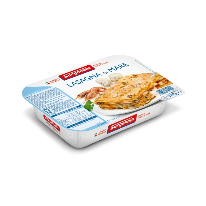 Top quality italian pasta food fishing products ready to eat ready meals frozen seafood lasagna pasta with fish