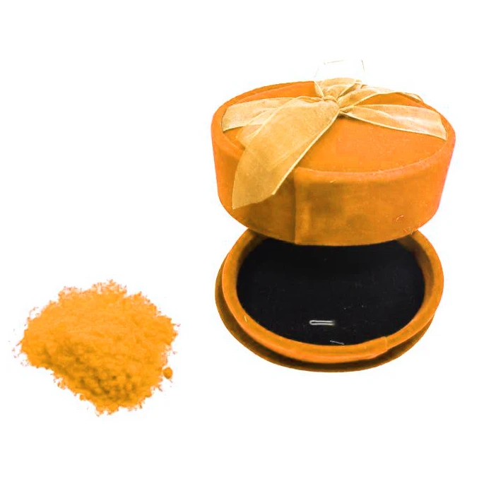 Custom Order 0.6mm 1.5D Orange Color Polyamide Flock Fiber Nylon Fiber EGP-CP6108 Customizable