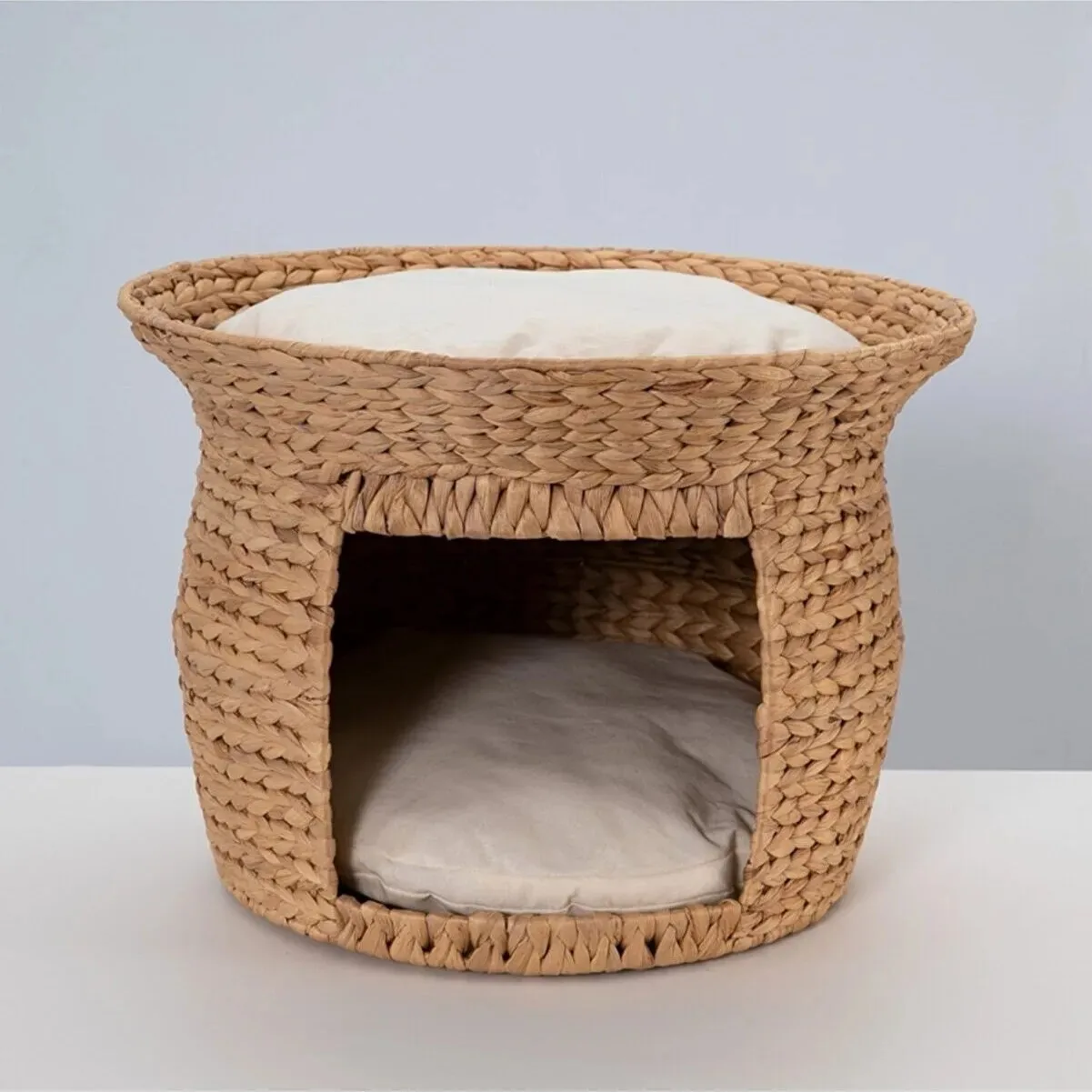 Water Hyacinth Cat Pet House Seagrass Ped Bed Basket for Dogs and Cats pet bed house best price gift for pets