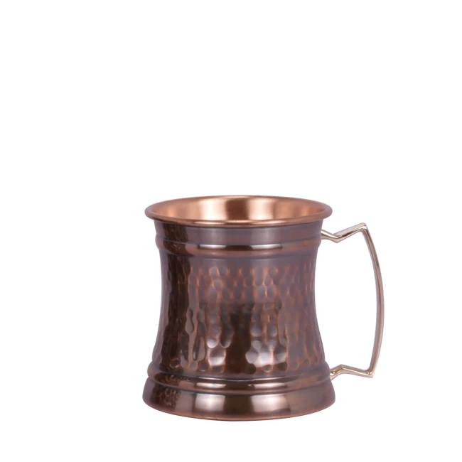 Manufacturer of Hammered Moscow Mule Mug Solid Copper High Quality Moscow Mule and Vodka Copper Mug