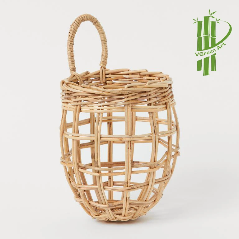 ECO Wall Hanging basket Garlic Onion baskets rattan wicker kitchen basket storage fruit Baby Toy Storage flower pots & planters