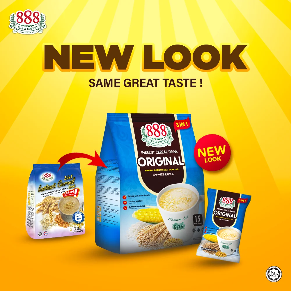 High In Nutrients 3 in 1 Instant Cereal Drink Original 15 Sachets Individual Pack Healthy For Breakfast