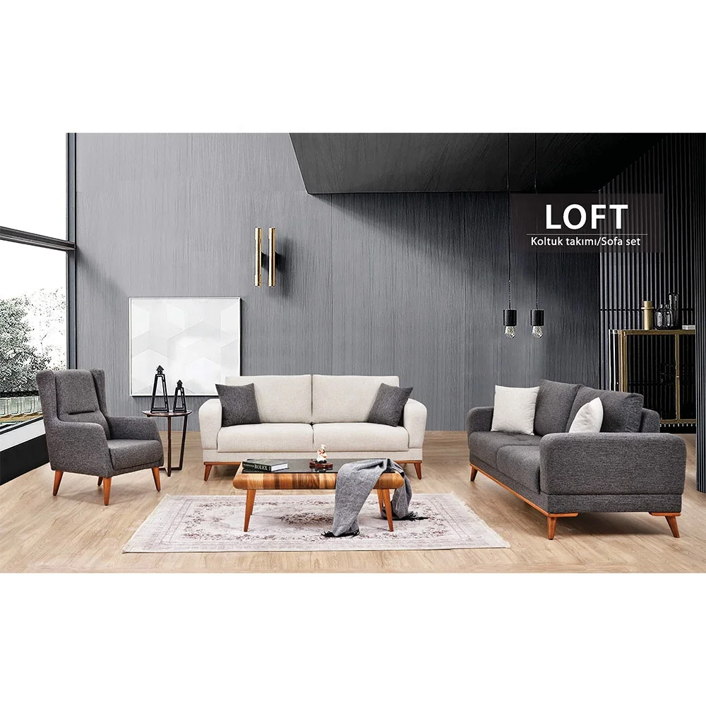 Modern Living Room Furniture Sofa Set Sofa Bed with stainless waterproof Fabric Turkish Furniture Chesterfield Sofa Set with Bed