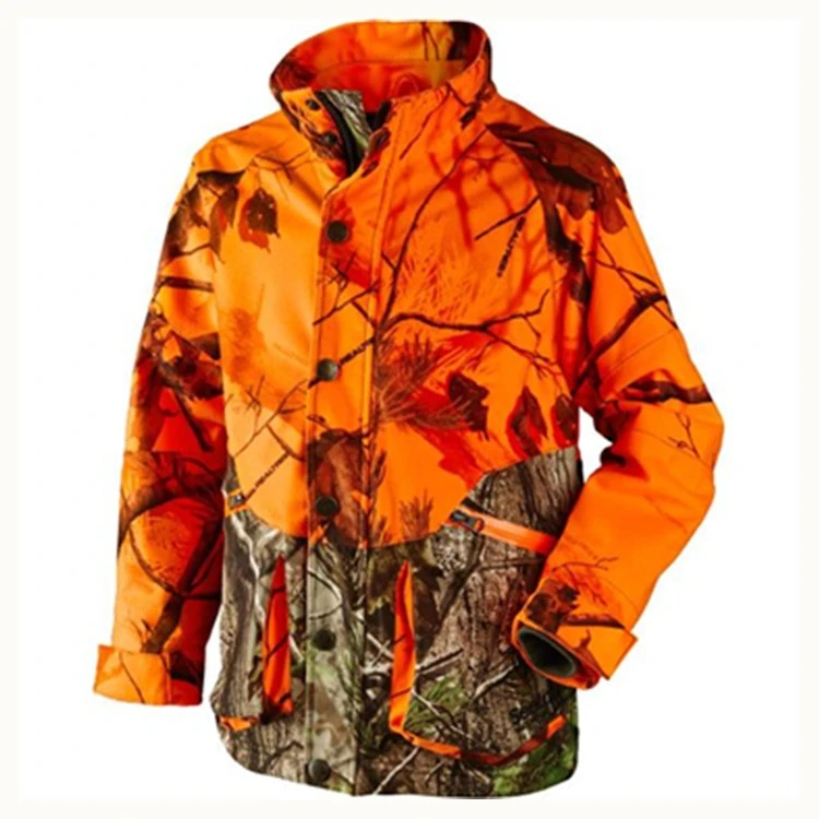 Top high quality Waterproof Insulated Orange Hunting Jacket for Men