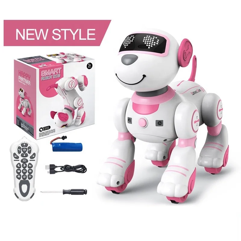 2023 New Robot Dog Toys for Kids, Remote Control Robot Toys, Interactive & Smart Programmable Walking Dancing RC Dog Robot