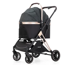 New design pet stroller with high quality small size pet dog EVA wheels with